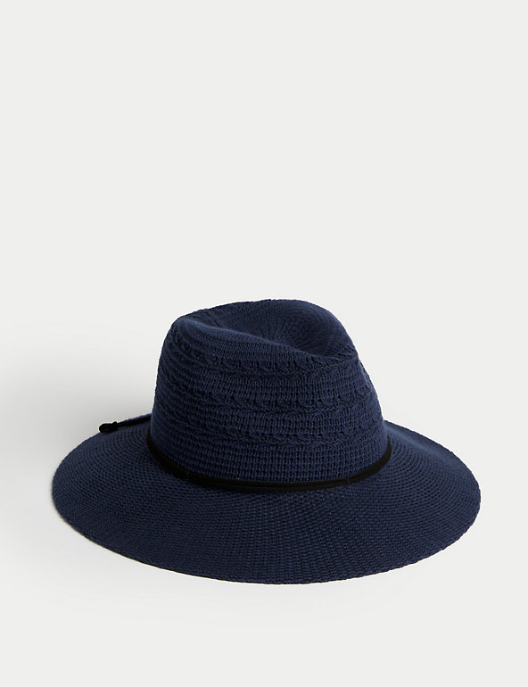 Cotton Rich Packable Fedora Hat Image 1 of 1