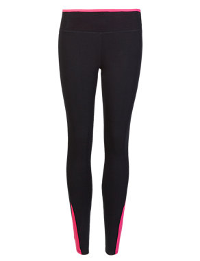 Cotton Rich Panelled Leggings Image 2 of 4