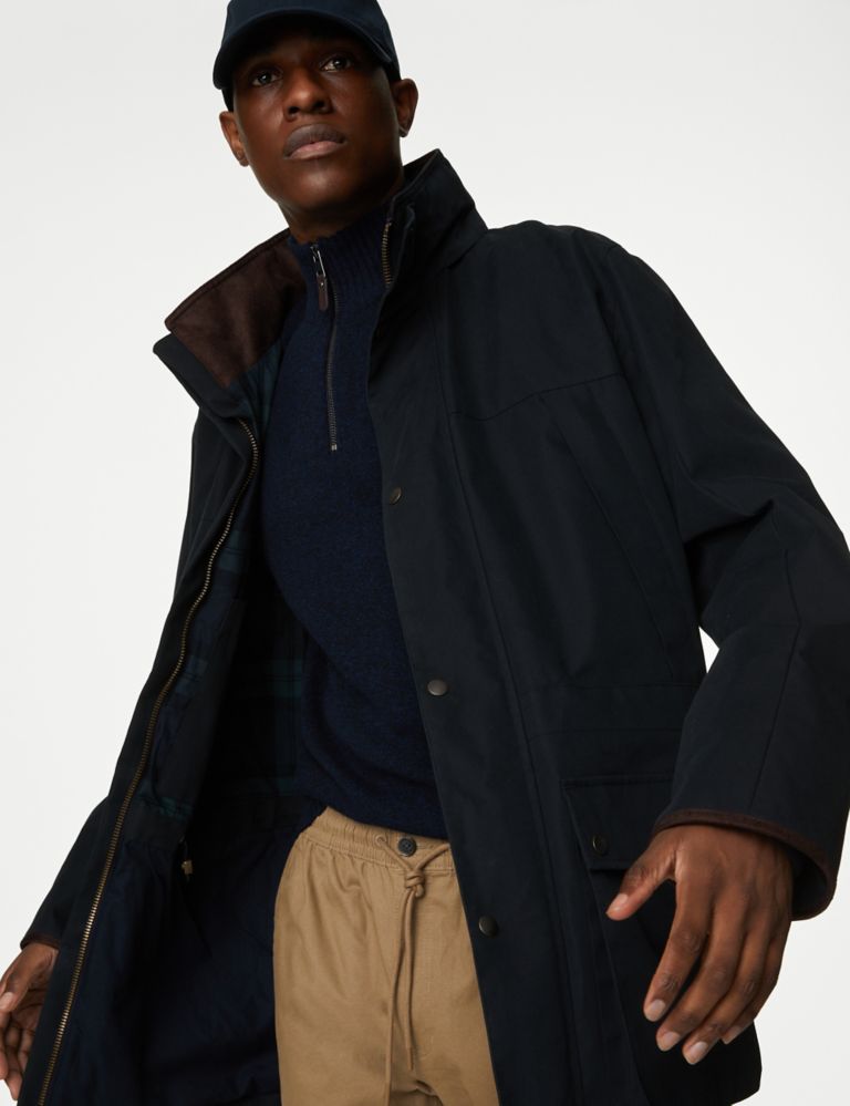 Cotton Rich Parka Jacket with Stormwear™ 1 of 8