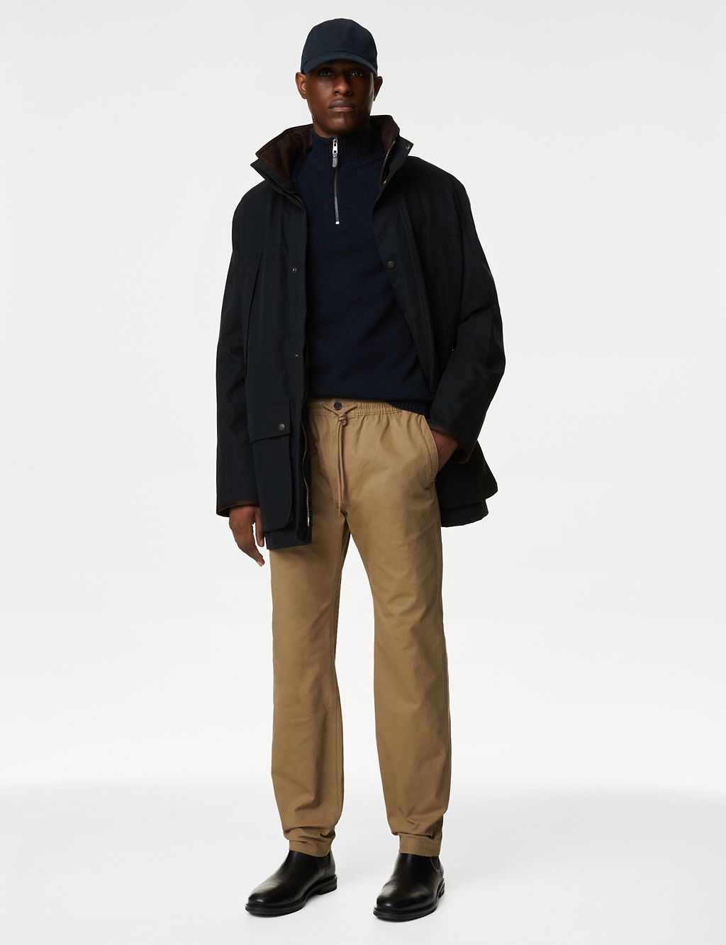 Cotton Rich Parka Jacket with Stormwear™ 2 of 8