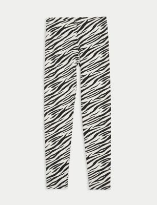 Cotton Rich Patterned Leggings (6-16 Yrs) Image 2 of 4