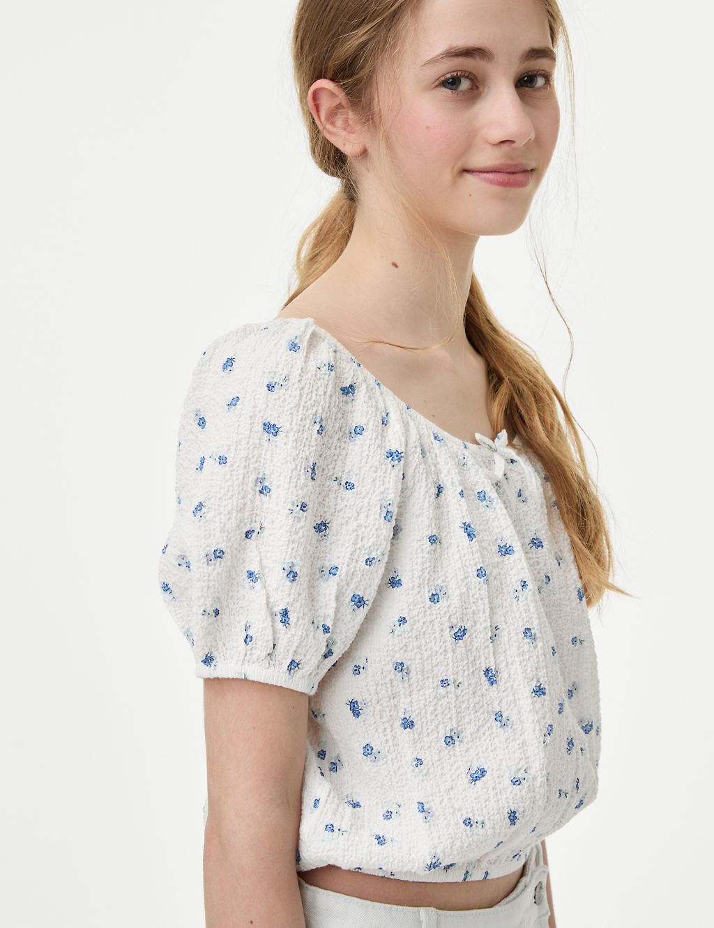 Cotton Rich Patterned Top (6-16 Yrs) 2 of 4