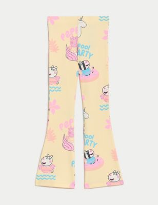 Cotton Rich Peppa Pig™ Flared Leggings (2-8 Yrs) Image 2 of 5
