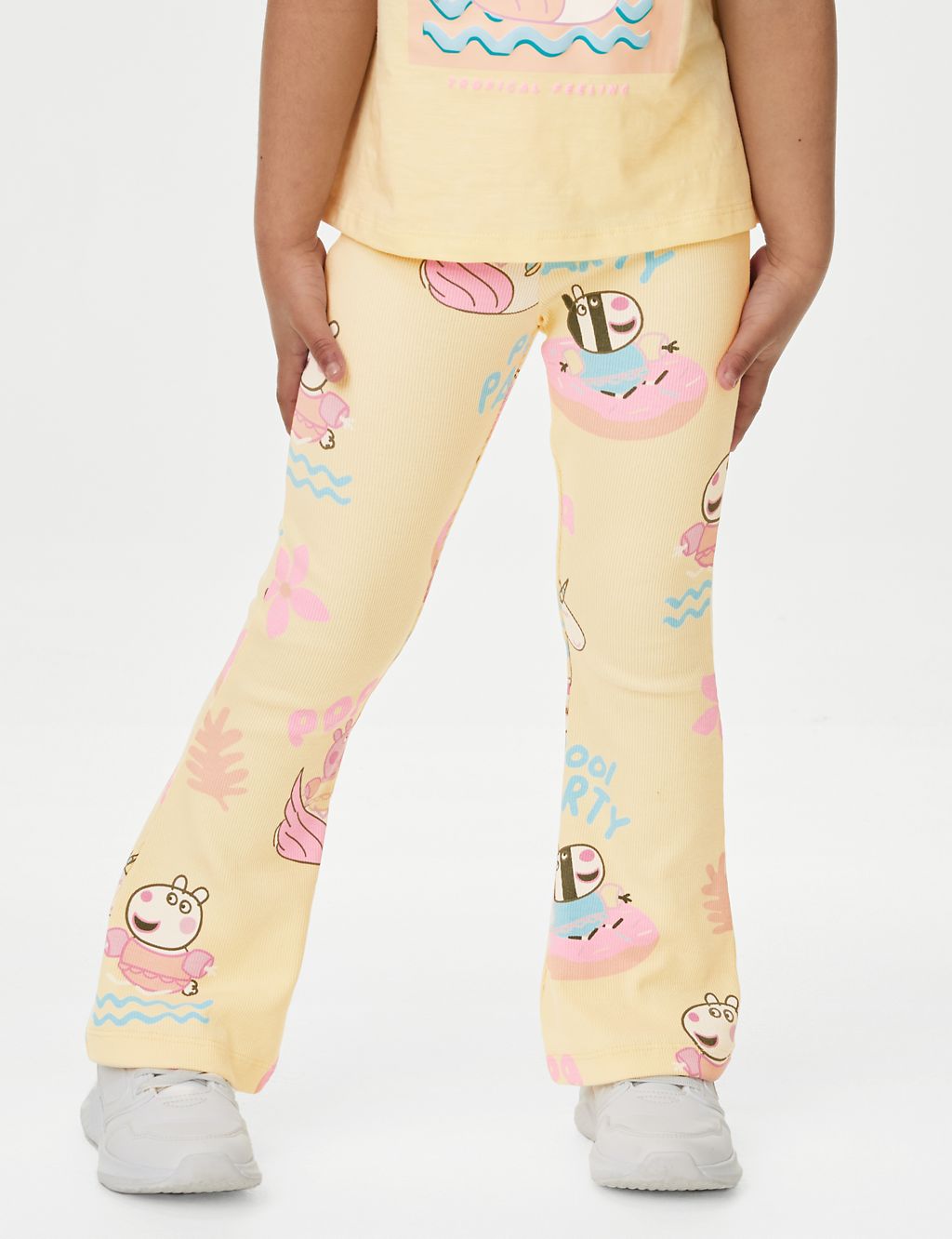 Cotton Rich Peppa Pig™ Flared Leggings (2-8 Yrs) 2 of 5