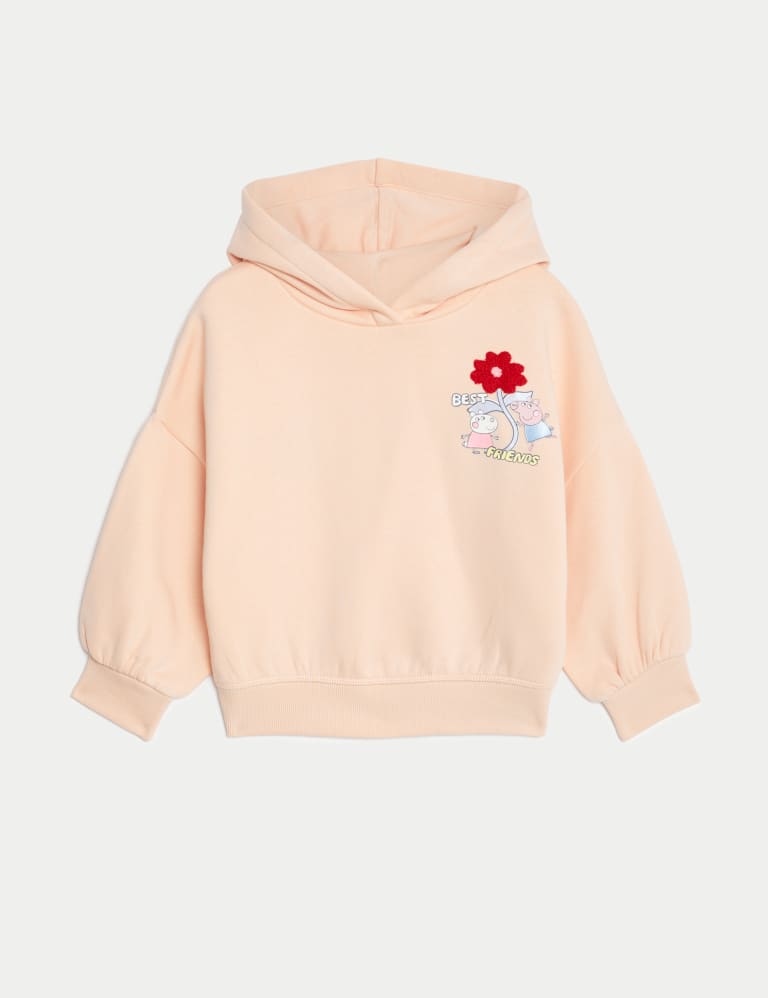 Cotton Rich Peppa Pig™ Hoodie (2-8 Yrs) 1 of 2