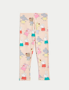 Cotton Rich Peppa Pig™ Ribbed Leggings (2-8 Yrs) Image 2 of 5