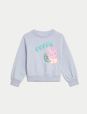 Cotton Rich Peppa Pig™ Sweatshirt (2-8 Years) Image 2 of 6