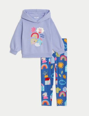 Cotton Rich Peppa Pig™ Top & Bottom Outfit (2-8 Yrs) Image 2 of 6