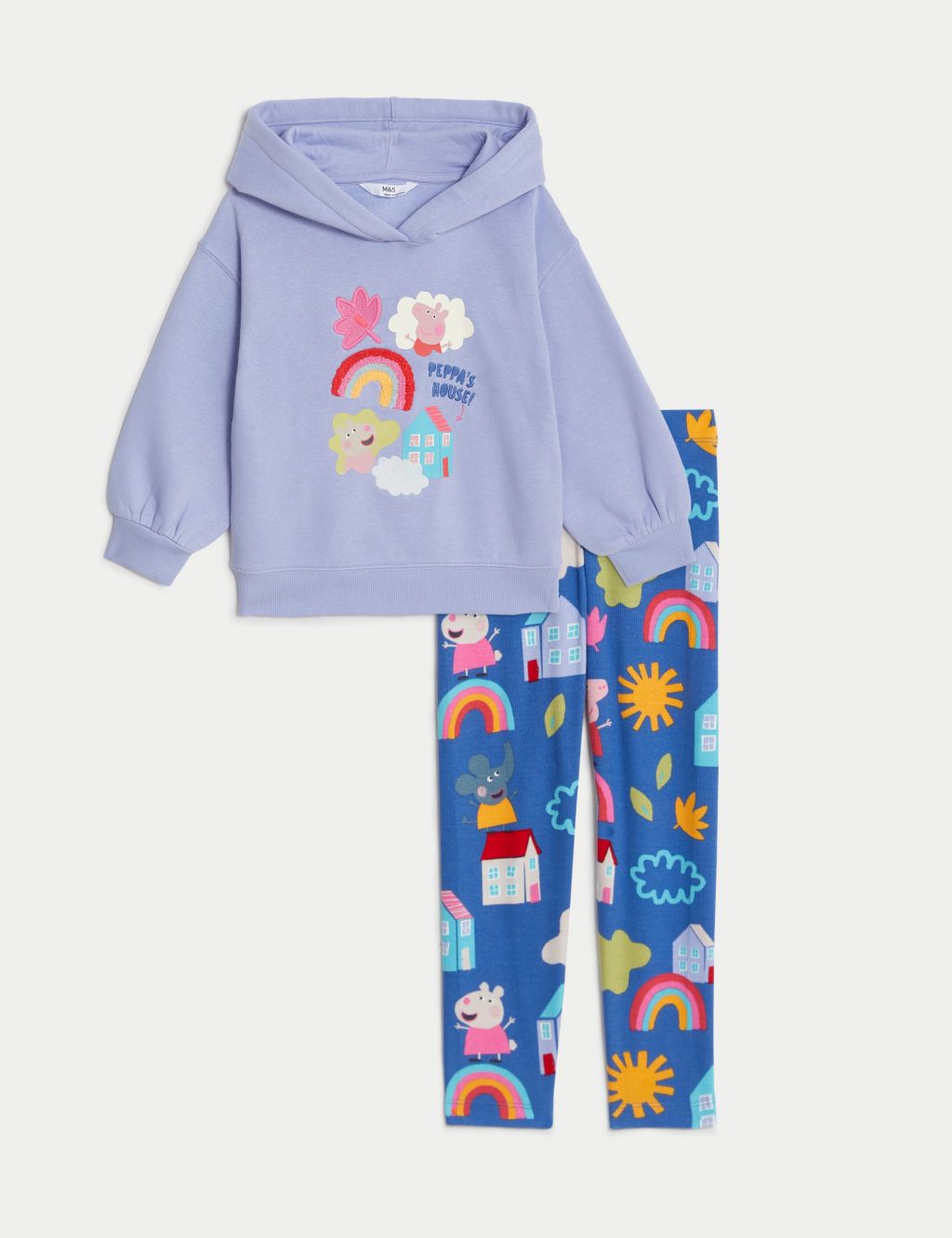 Cotton Rich Peppa Pig™ Top & Bottom Outfit (2-8 Yrs) 1 of 6