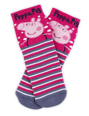 Cotton Rich Peppa Pig Terry slipper Socks M S