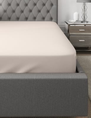 Cotton Rich Percale Deep Fitted Sheet Image 2 of 3