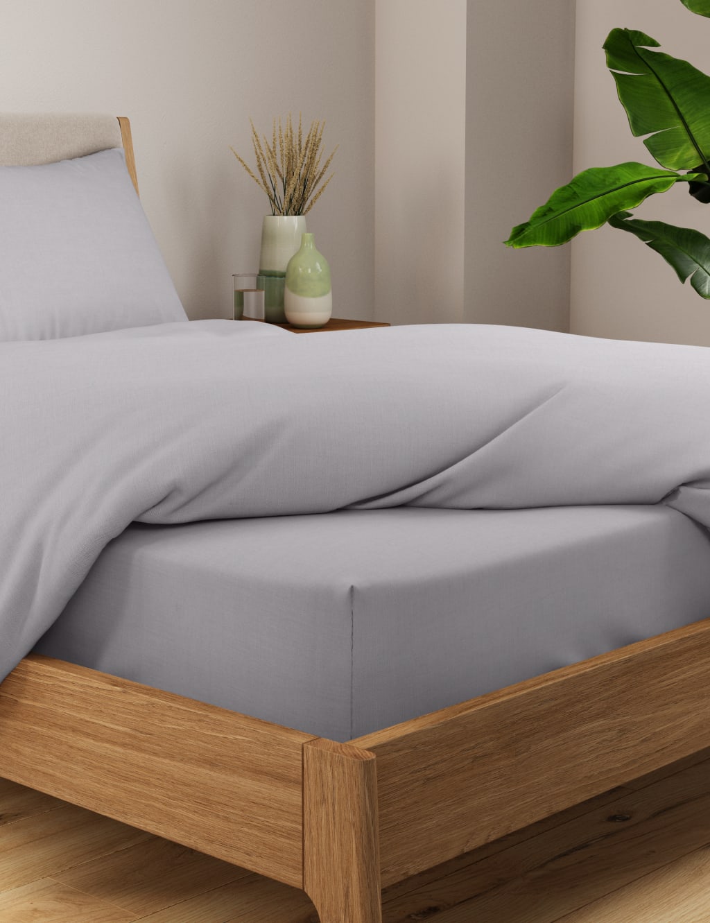 Cotton Rich Percale Deep Fitted Sheet 3 of 3