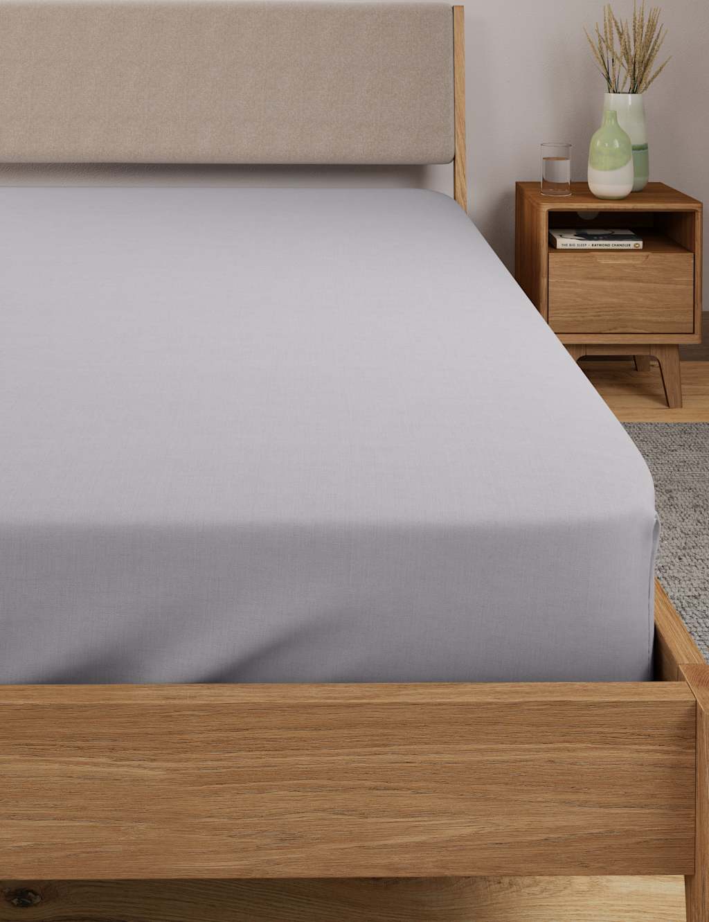 Cotton Rich Percale Deep Fitted Sheet 1 of 3