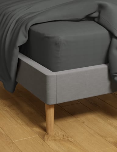 Cotton Rich Percale Deep Fitted Sheet 3 of 4