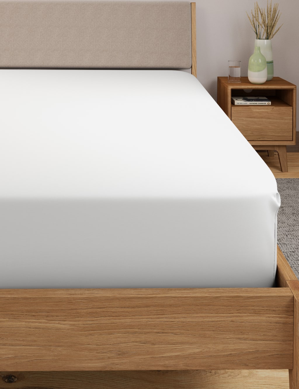 Cotton Rich Percale Extra Deep Fitted Sheet 1 of 3