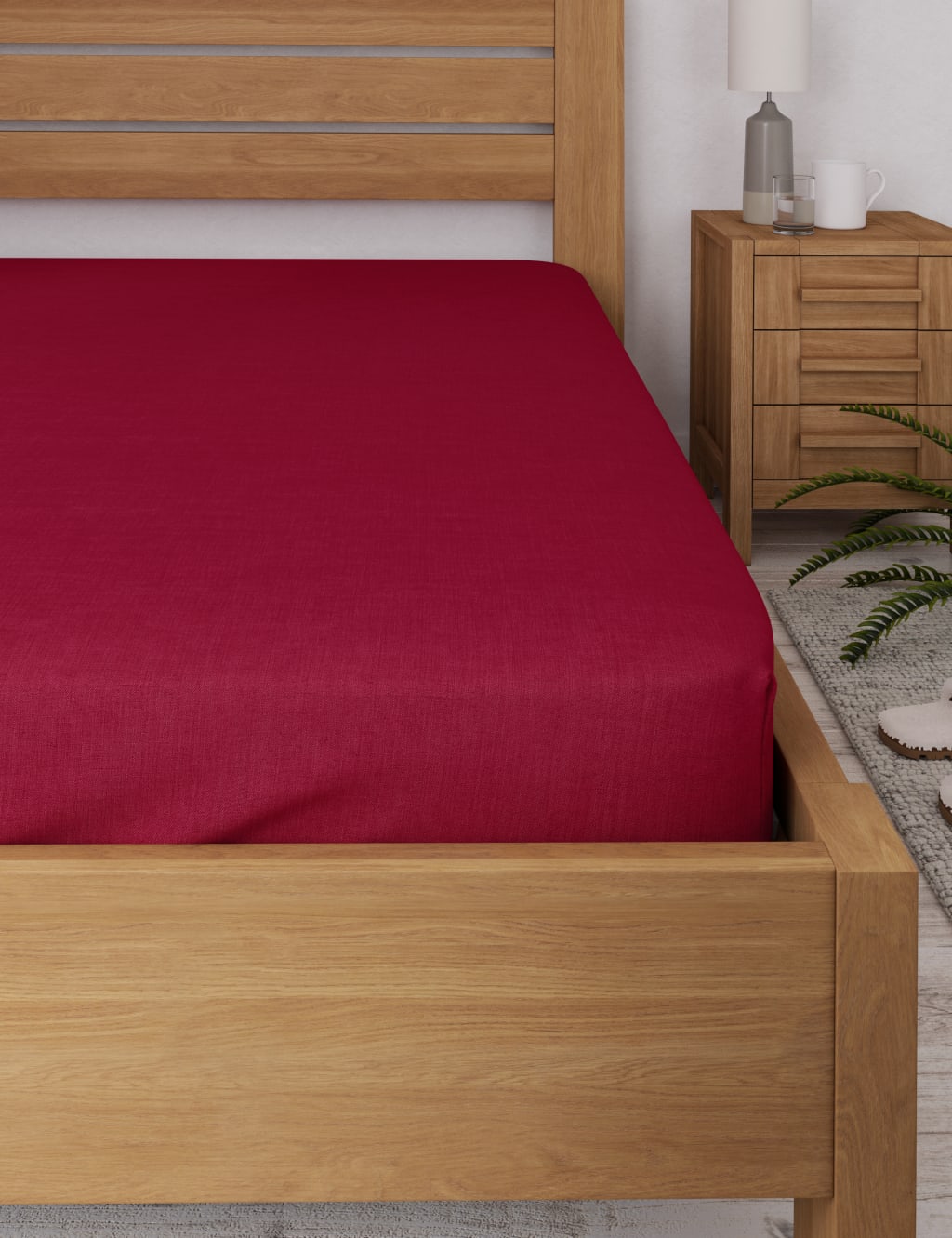 Cotton Rich Percale Fitted Sheet 2 of 3