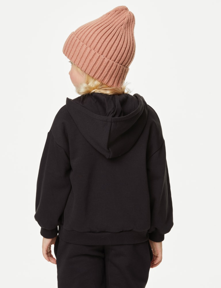 Cotton Rich Plain Hoodie (2-8 Yrs) 4 of 5