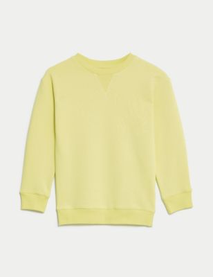 Cotton Rich Plain Sweatshirt (6-16 Yrs) Image 2 of 5
