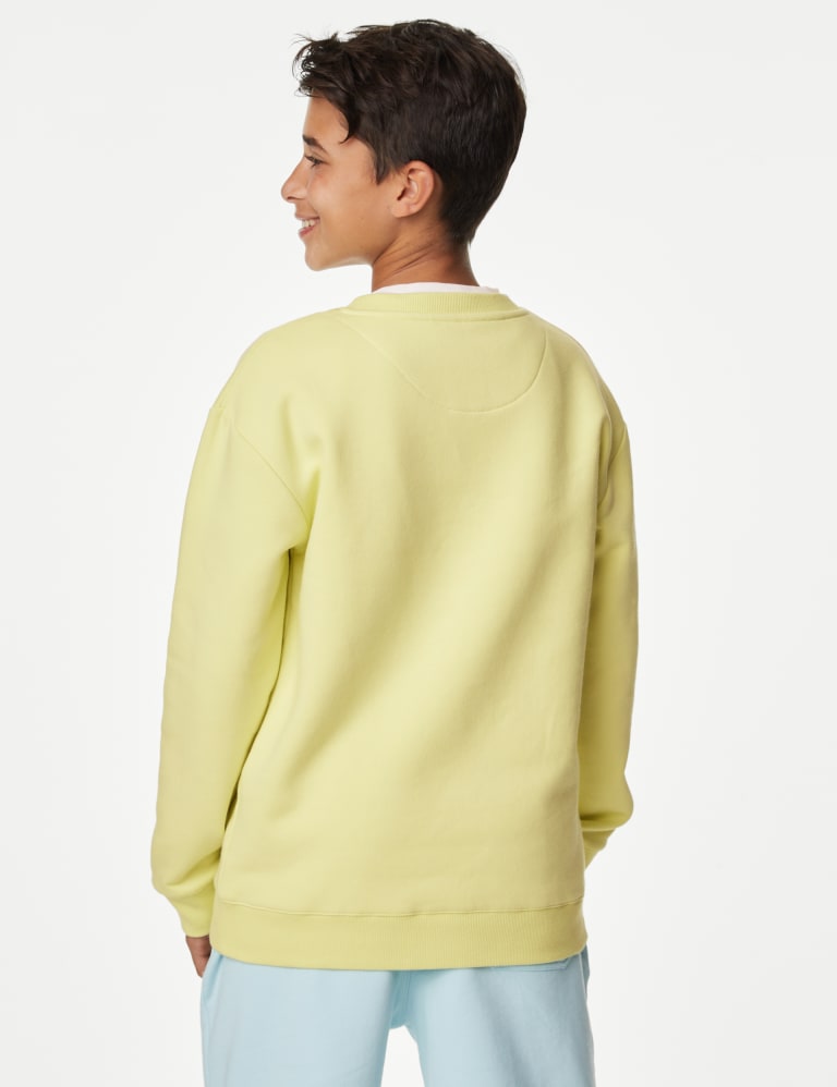 Yellow 2025 plain sweatshirt
