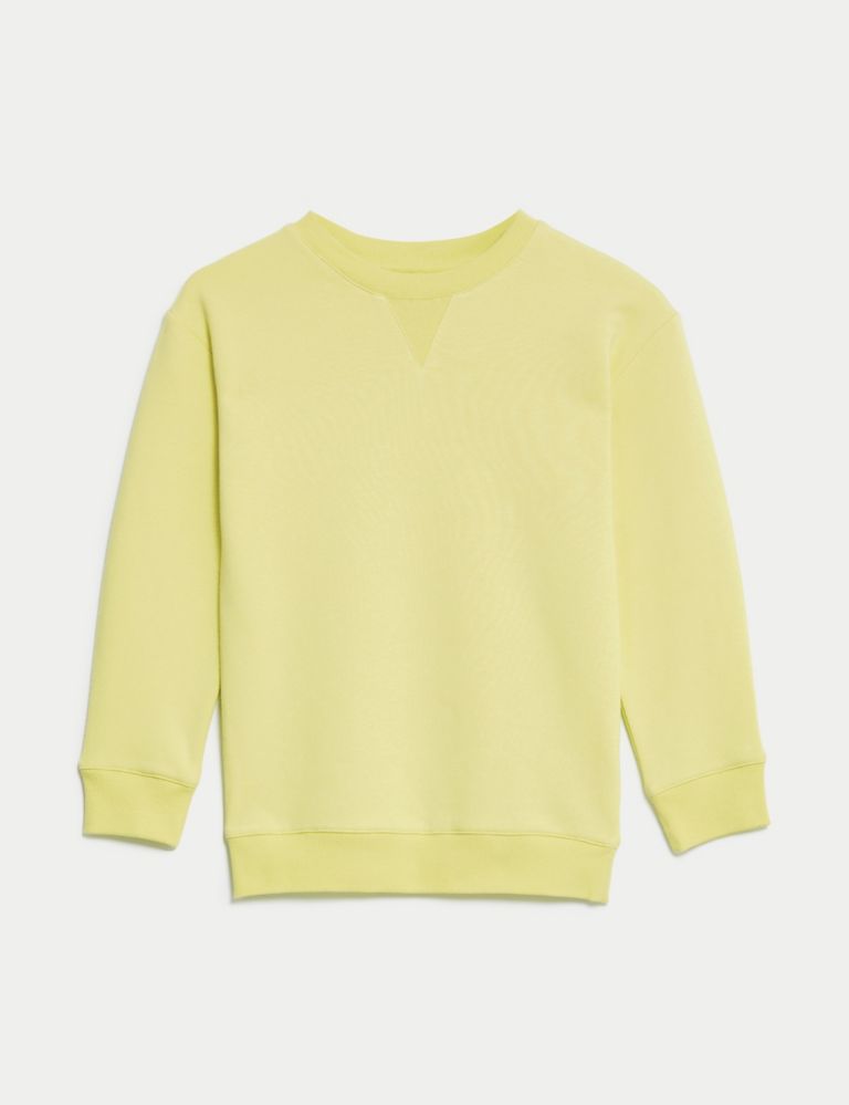 Cotton Rich Plain Sweatshirt (6-16 Yrs) 2 of 5