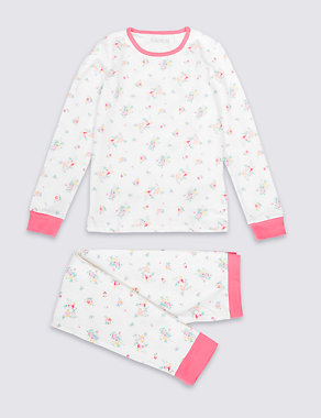 Cotton Rich Pretty Floral Pyjamas (1-16 Years) Image 2 of 4