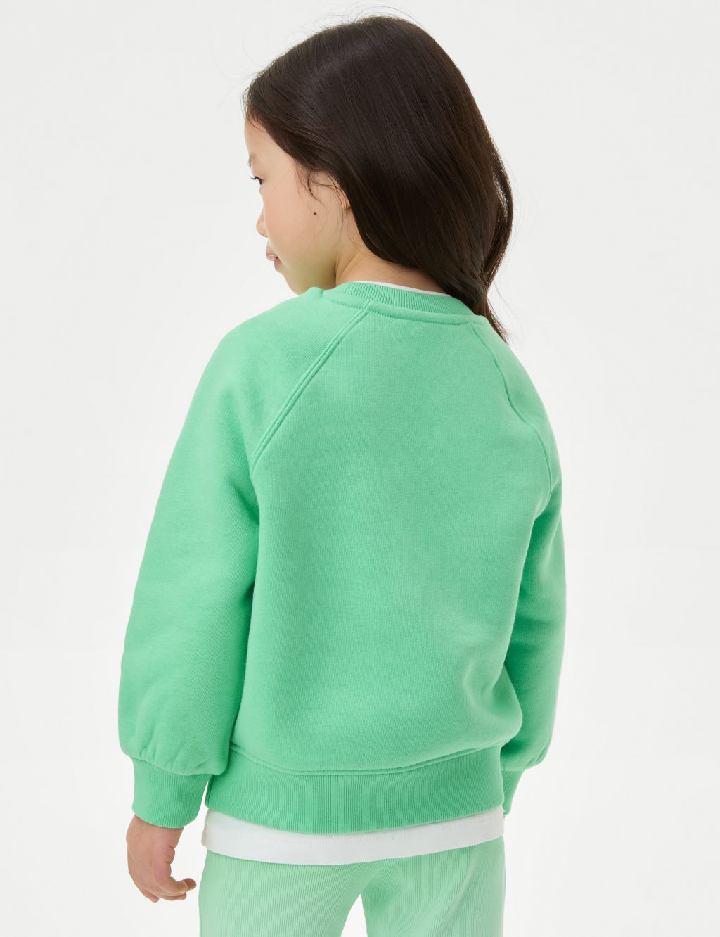 Cotton Rich Print Sequin Sweatshirt (2-8 Yrs) 7 of 7