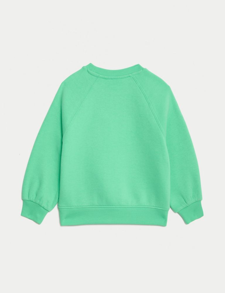 Cotton Rich Print Sequin Sweatshirt (2-8 Yrs) 7 of 7