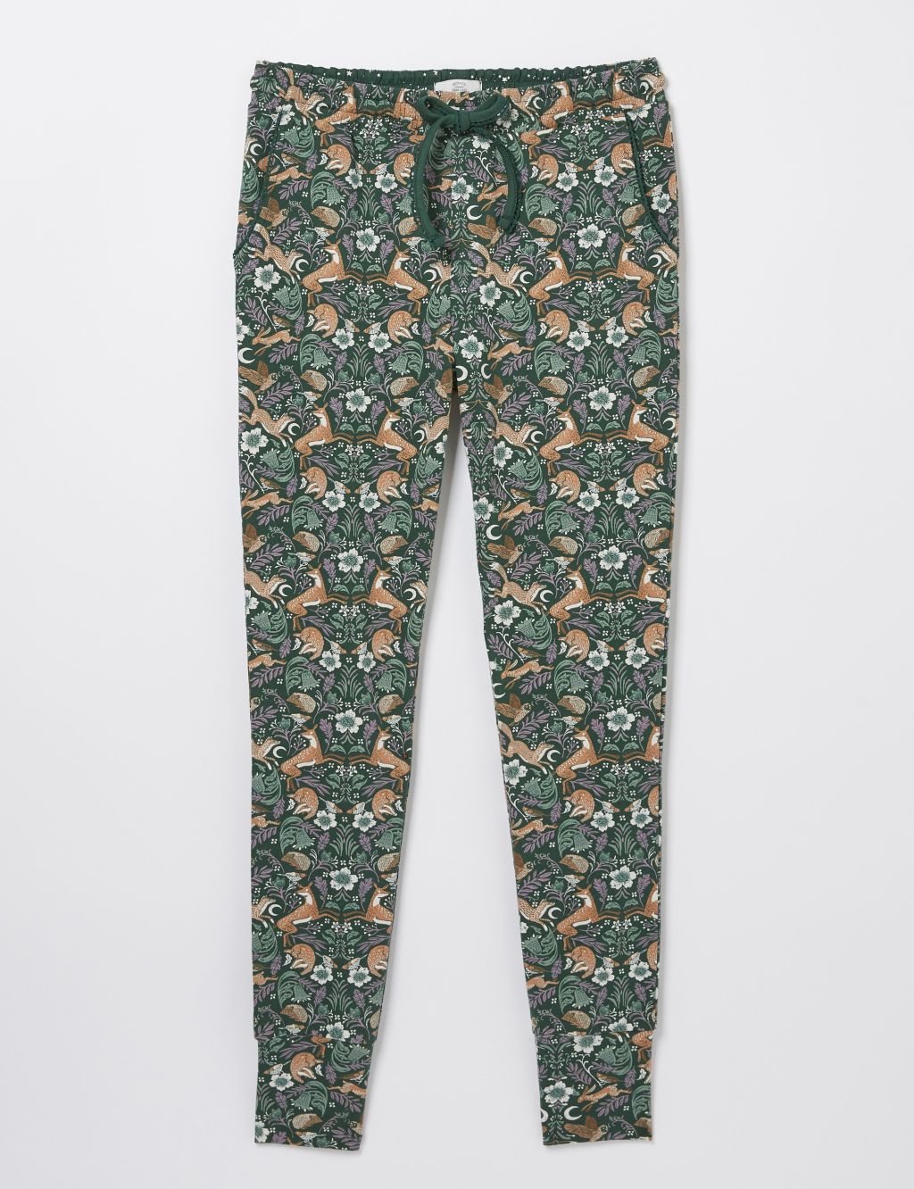 Cotton Rich Printed Cropped Pyjama Bottoms | FatFace | M&S