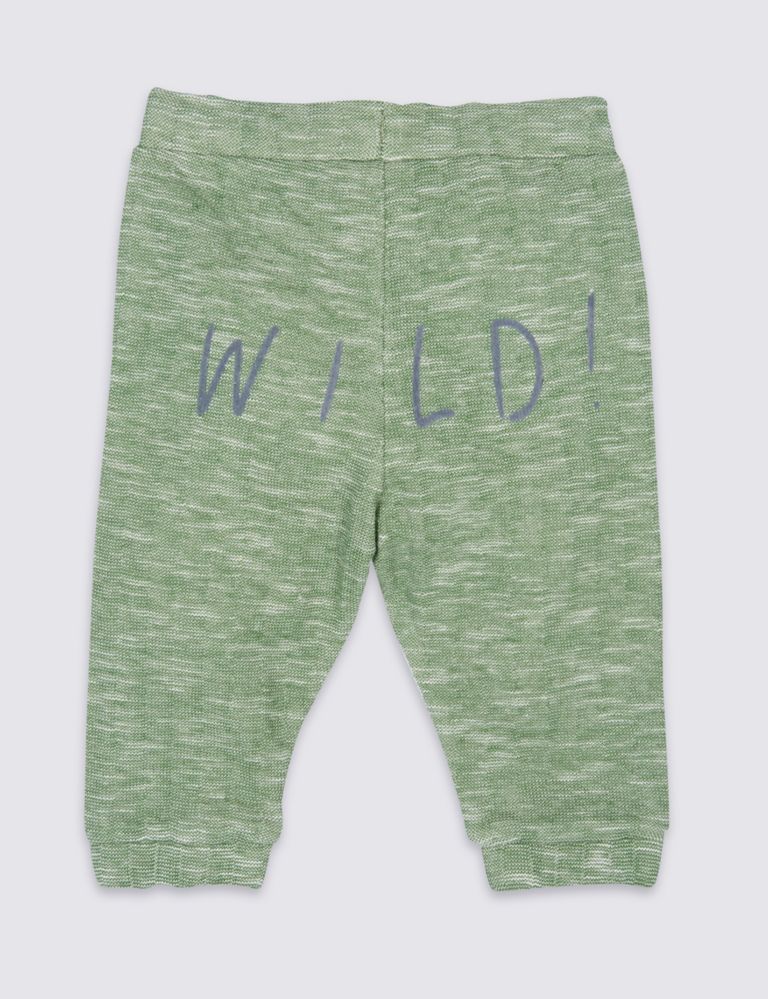 Cotton Rich Printed Joggers 2 of 4