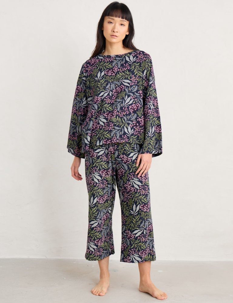 Cotton Rich Printed Pyjama Set 3 of 7