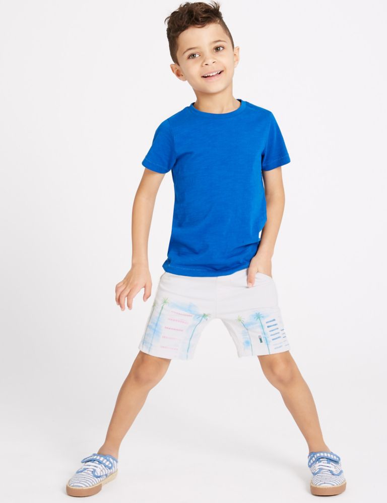 Cotton Rich Printed Shorts (3 Months - 7 Years) 1 of 4