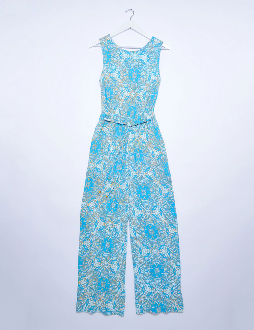 Cotton Rich Printed Sleeveless Jumpsuit 1 of 6