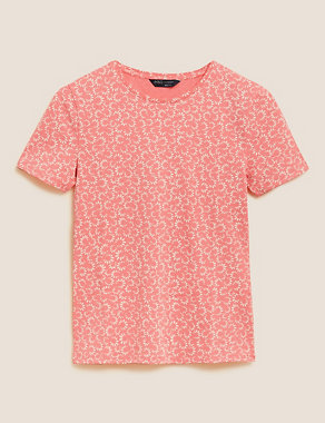 Cotton Rich Printed fitted T-Shirt Image 2 of 5