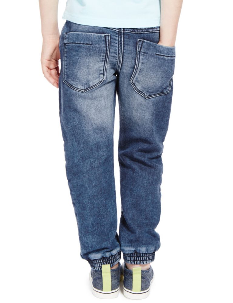 Cotton Rich Pull On Denim Joggers (1-7 Years) 3 of 3