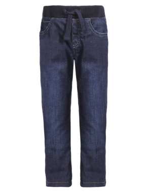 Cotton Rich Pull On Lined Jeans (1-7 Years) Image 2 of 3