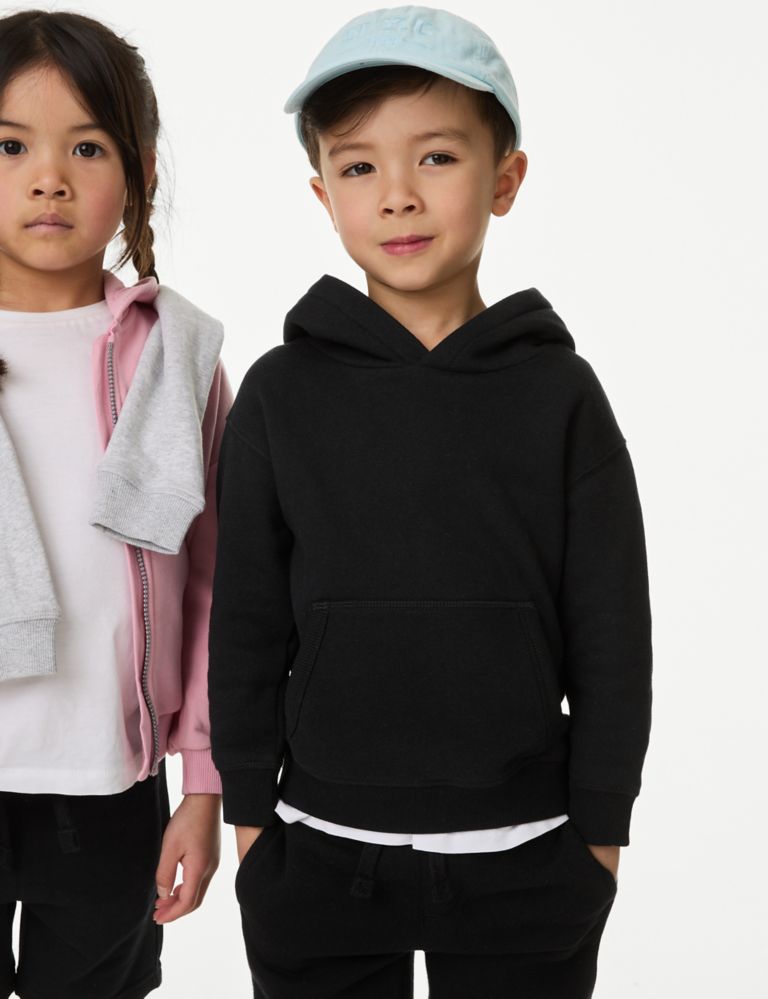 Cotton Rich Pullover Hoodies (2-7 Yrs) 1 of 4