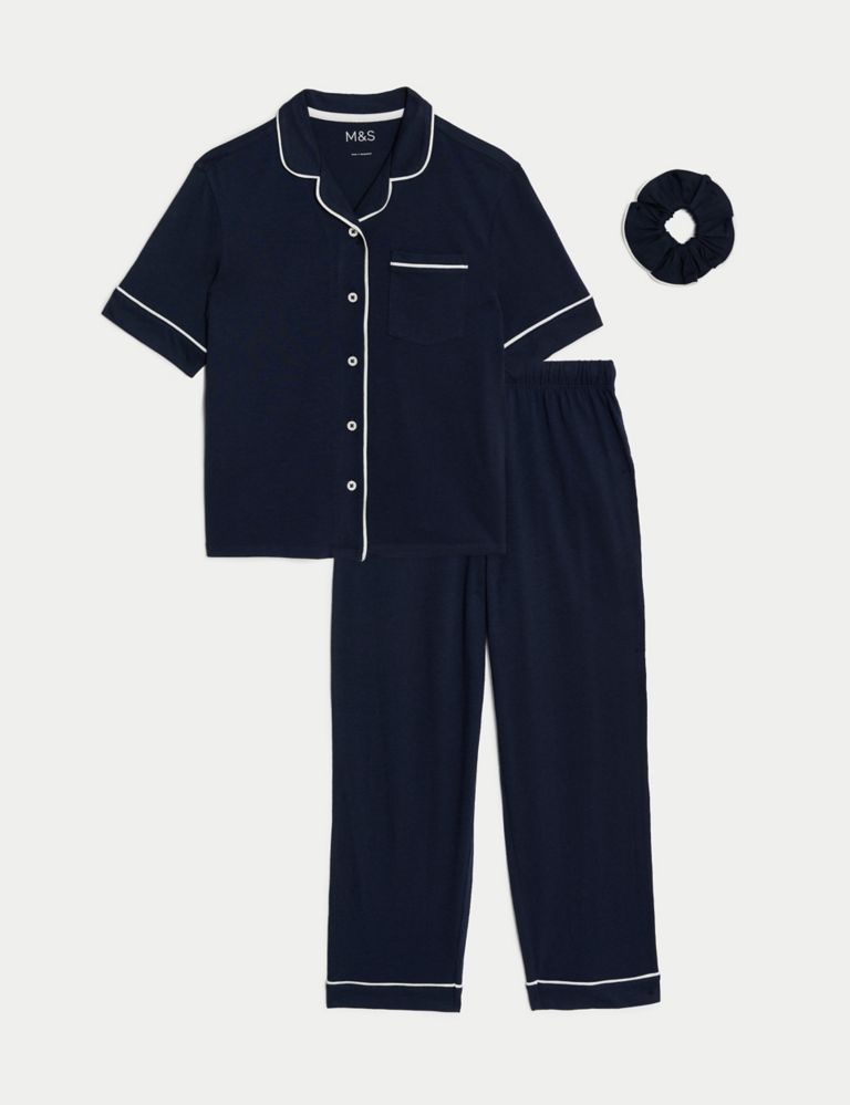 Cotton Rich Pyjamas with Scrunchie (6-16 Yrs) 2 of 6