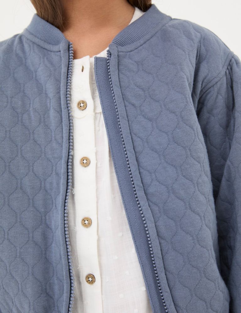 Cotton Rich Quilted Bomber Jacket (3-13 Yrs) 5 of 5