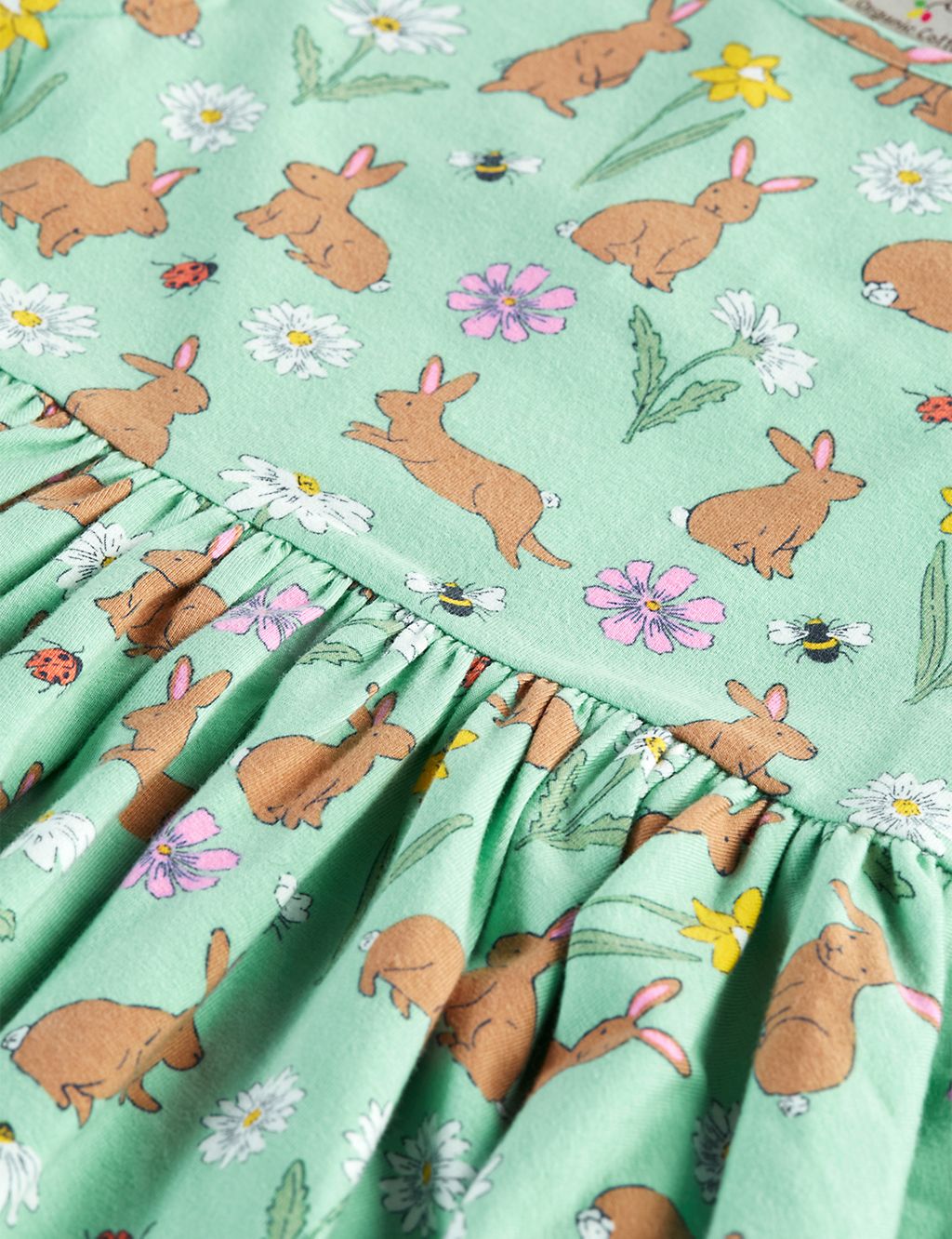 Cotton Rich Rabbit Print Dress (2-10 Yrs) 4 of 6