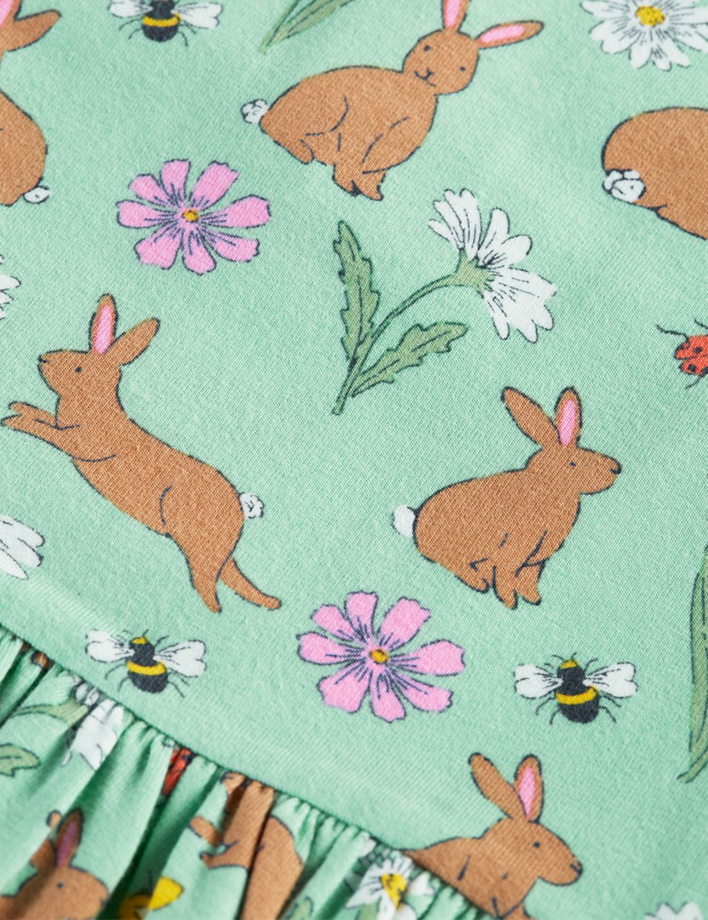 Cotton Rich Rabbit Print Dress (2-10 Yrs) 6 of 6