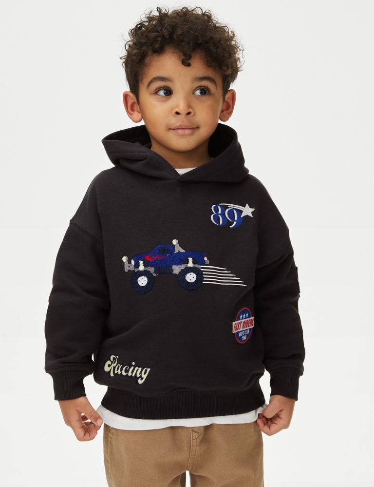 Cotton Rich Racing Hoodie (2-8 Yrs) 1 of 5