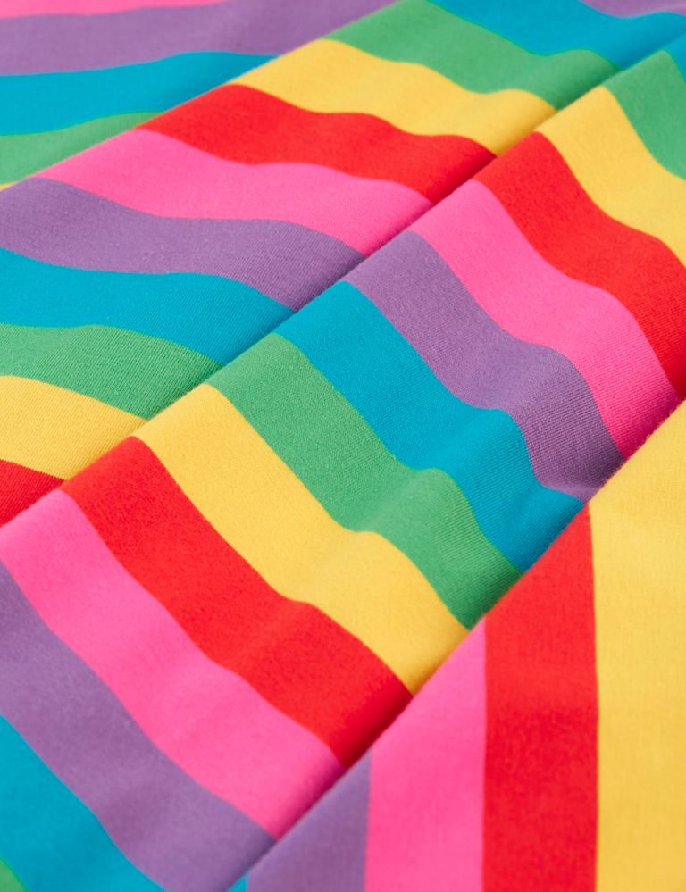 Cotton Rich Rainbow Stripe Dress (0 Mths–4 Yrs) 4 of 5