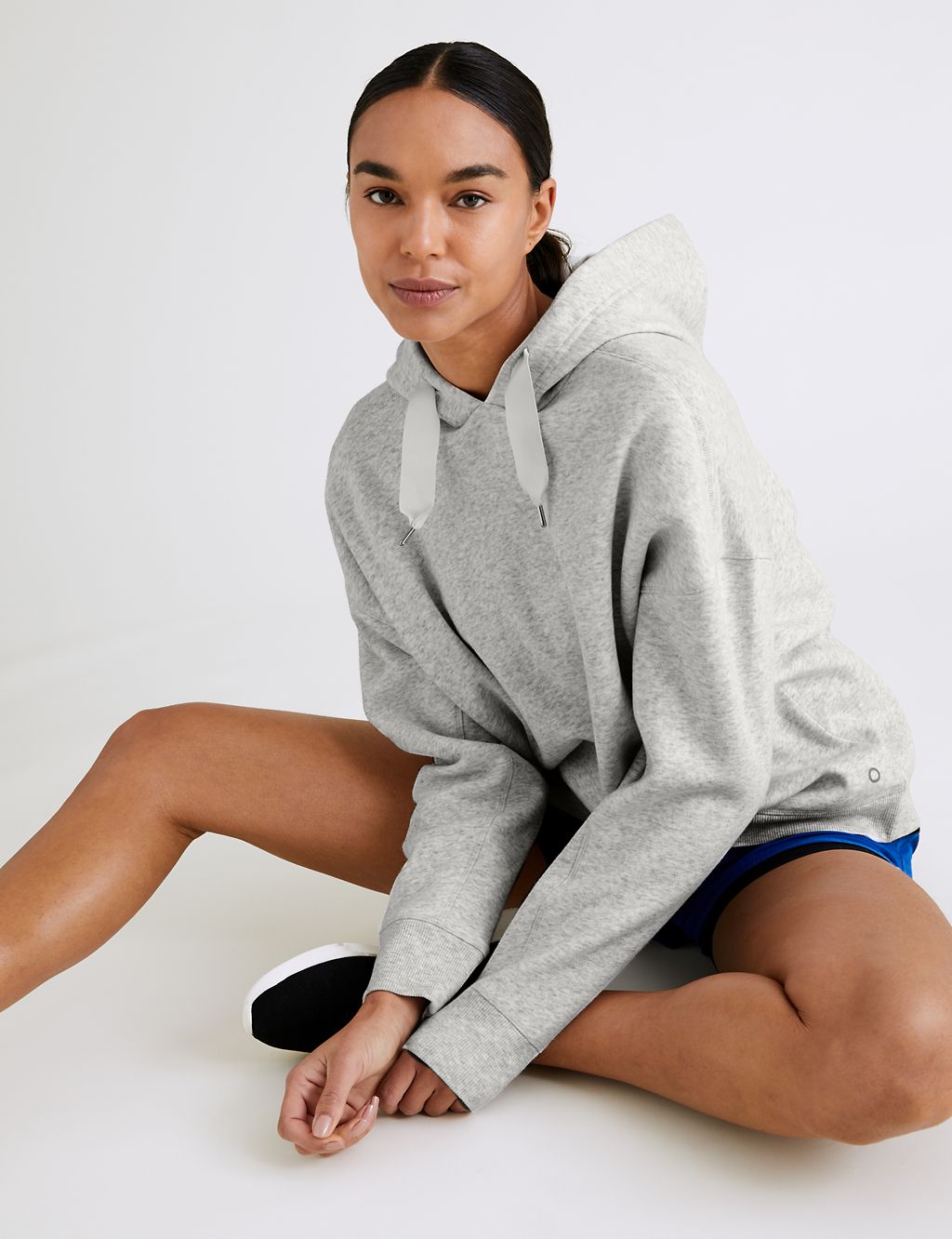 Cotton Rich Relaxed Boxy Hoodie | Goodmove | M&S
