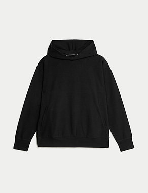 Cotton Rich Relaxed Hoodie Image 2 of 6