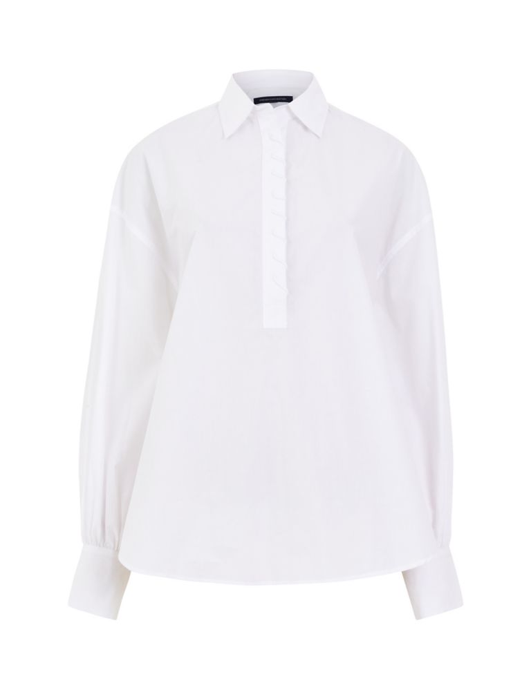 Cotton Rich Relaxed Puff Sleeve Shirt 2 of 4
