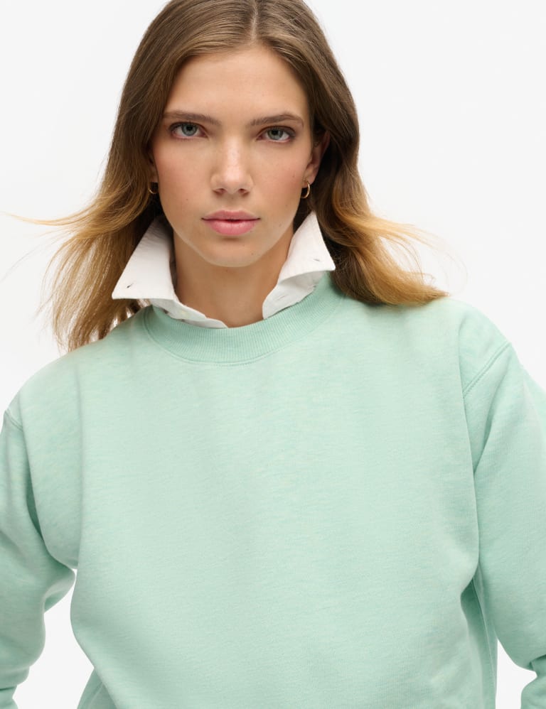 Cotton Rich Relaxed Sweatshirt 2 of 3