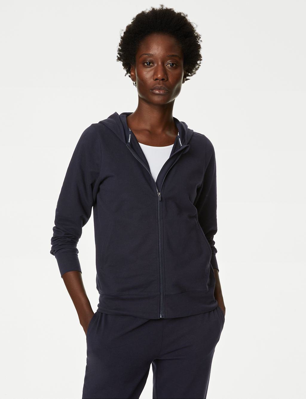 Cotton Rich Relaxed Zip Up Hoodie 3 of 6