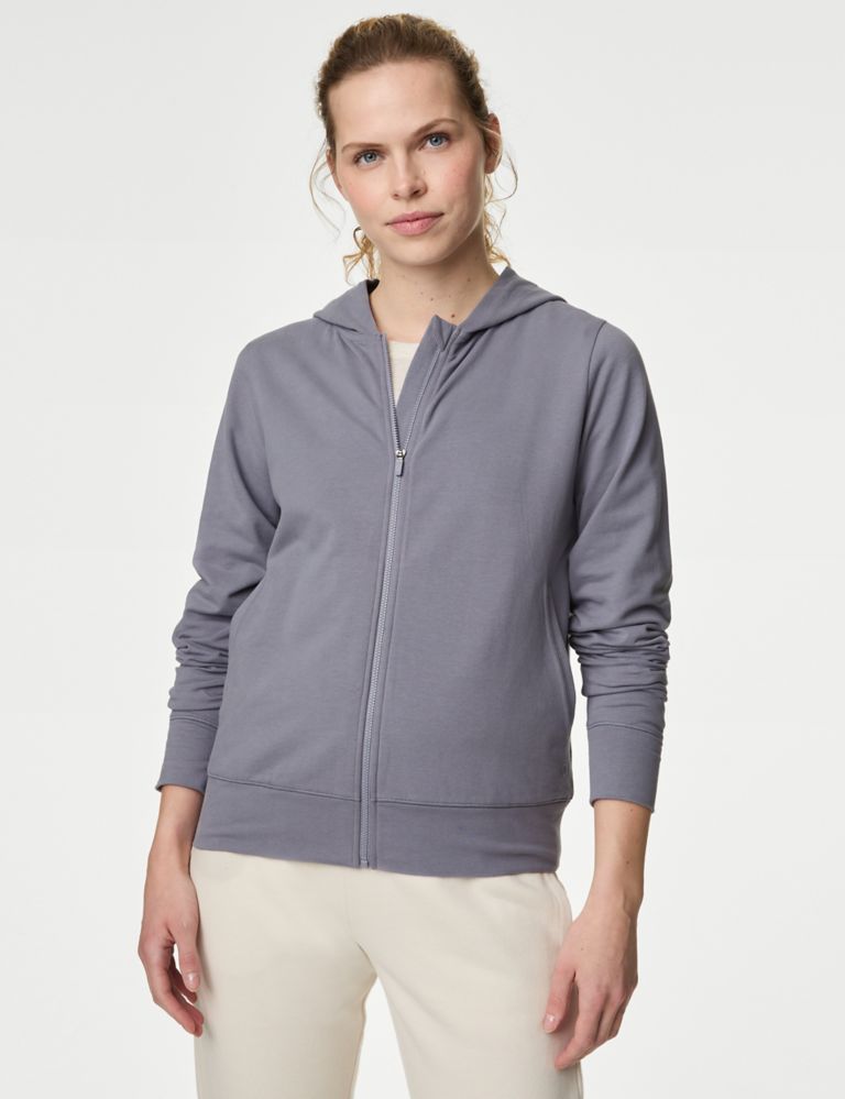 Cotton Rich Relaxed Zip Up Hoodie 4 of 6