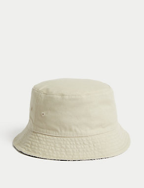 Cotton Rich Reversible Bucket Hat Image 2 of 3