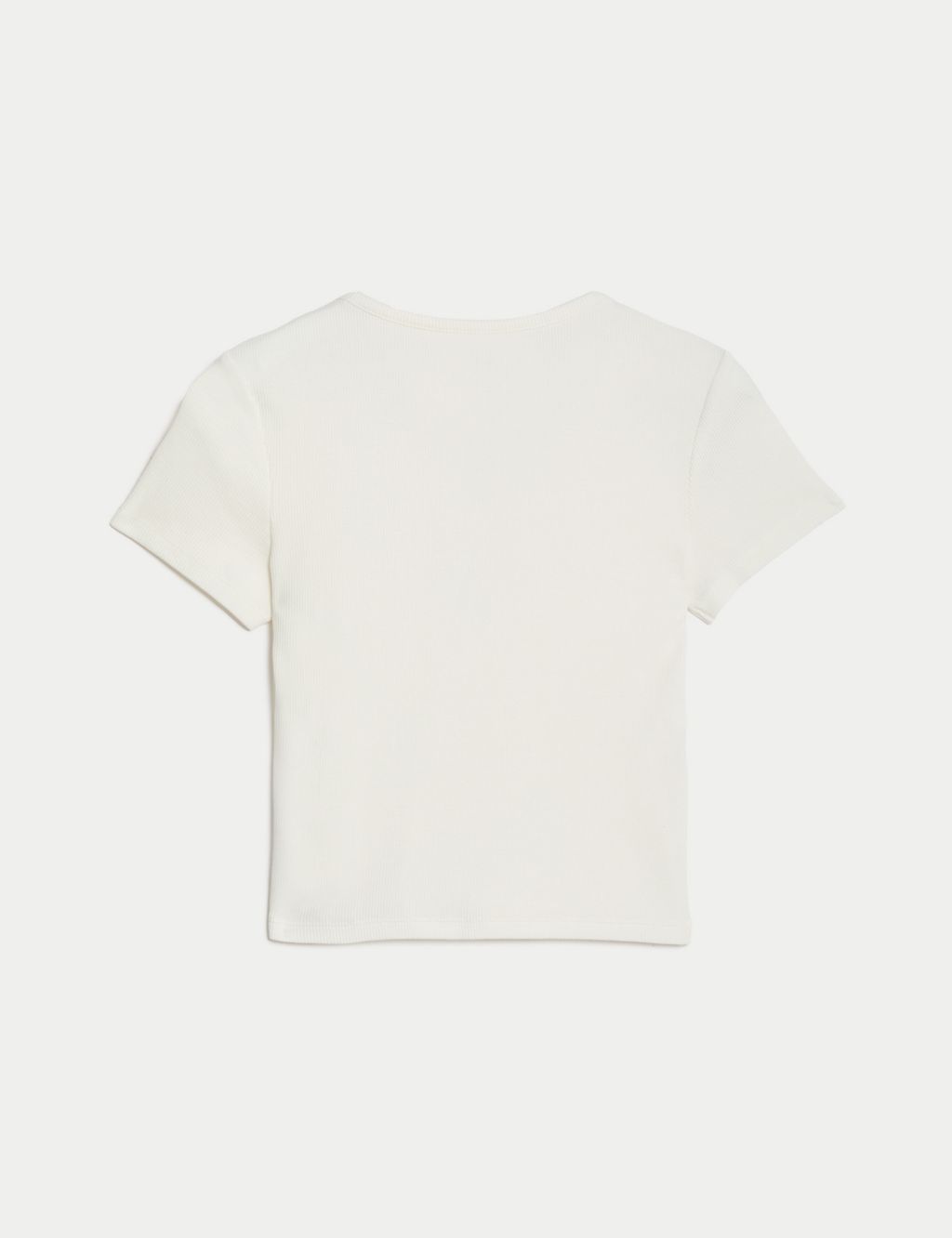 Cotton Rich Ribbed Button T-Shirt (6-16 Yrs) 5 of 5